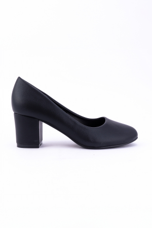 Pantofi - Toc 4 cm Pantofi cu Toc gros  Negru
