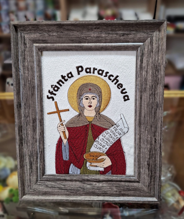 Icoana brodata - Sfanta Cuvioasa Parascheva [1]