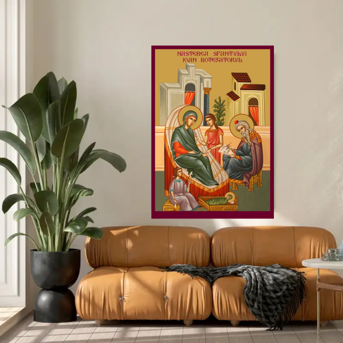 Icoana Nasterea Sfantului Ioan Botezatorul printata pe MDF cu UV la dimensiunea A4 [3]