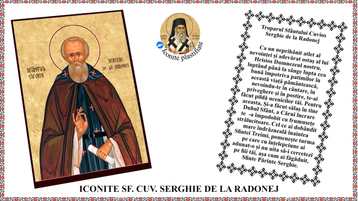 Icoana Sfantul Cuvios Serghie de la Radonej [1]