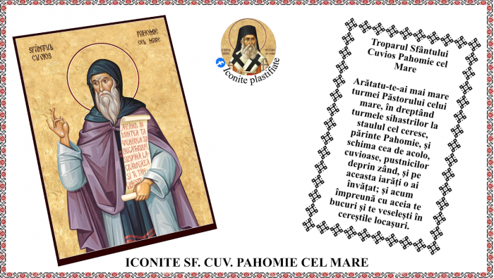 Icoana Sfantul Cuvios Pahomie cel Mare [1]