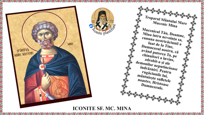 Icoana Sfantul Mare Mucenic Mina [1]