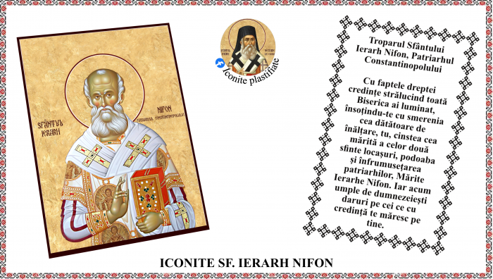 Icoana Sfantul Ierarh Nifon al Constantinopolului [1]