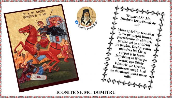 Icoana Sfantul Mare Mucenic Dimitrie Izvoratorul de Mir [1]