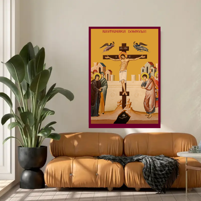 Icoana Rastignirea Domnului printata pe MDF cu UV la dimensiunea A4 [3]