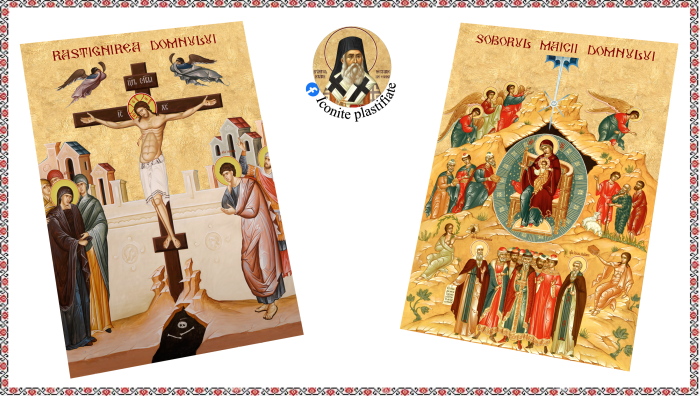 Set Icoane cu Sfintii cu Cruce rosie [12]