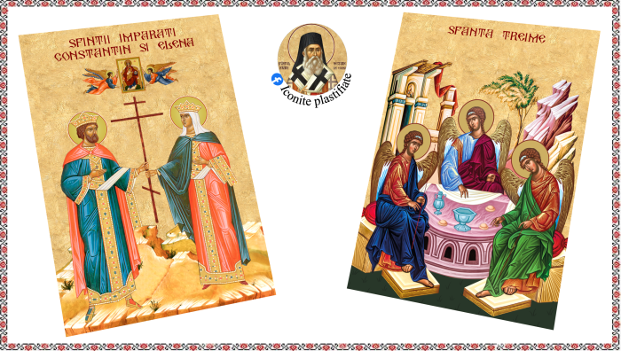 Set Icoane cu Sfintii cu Cruce rosie [4]