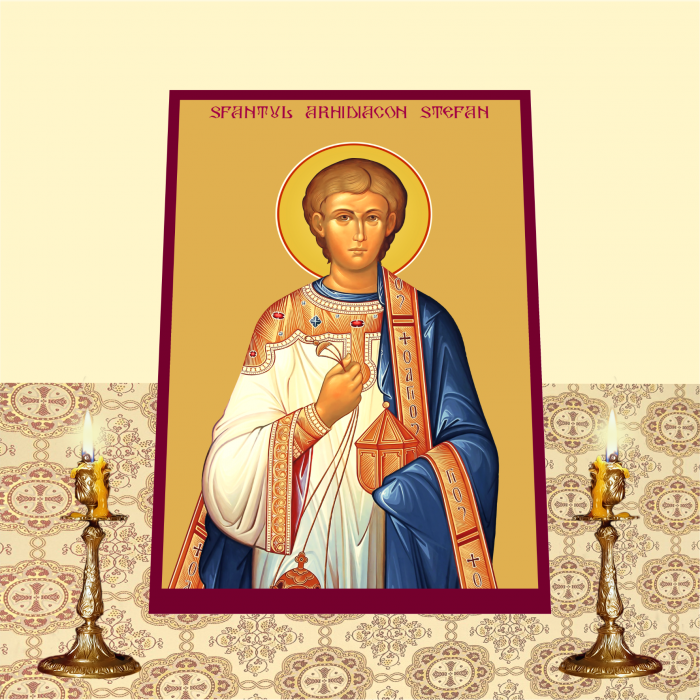 Set Icoane cu Sfintii cu Cruce rosie printate pe MDF cu imprimanta UV [21]