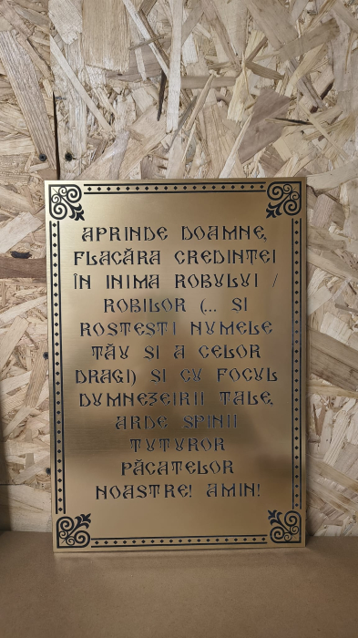 Set placi gravate cu rugaciuni pentru lumanarar [2]