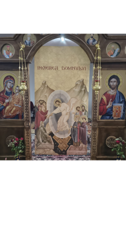 Dvera Invierea pe Canvas Bumbac [1]