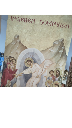 Dvera Invierea pe Canvas Bumbac [3]