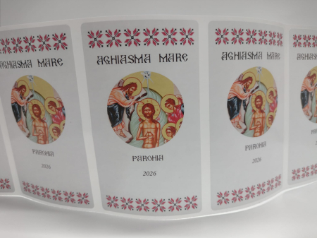 Nasterea si Botezul Domnului - Etichete Aghiasma mare