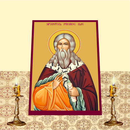 Icoana Sfantul Proroc Ilie printata pe MDF cu UV la dimensiunea A4 [1]