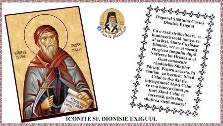 9. Septembrie - Icoana Sfantul Cuvios Dionisie Exiguul