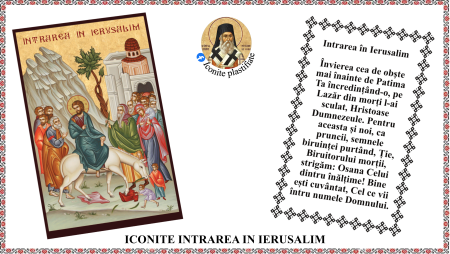 Iconite plastifiate - Icoana Intrarea Domnului in Ierusalim