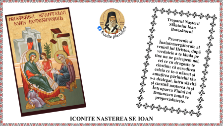6. Iunie - Icoana Nasterea Sfantului Ioan Botezatorul
