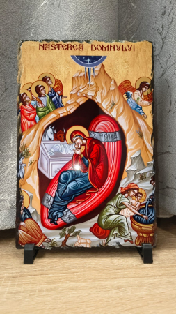Icoane - Icoana pe placa din ardezie