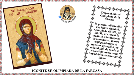 7. Iulie - Icoana Sfanta Olimpiada de la Farcasa