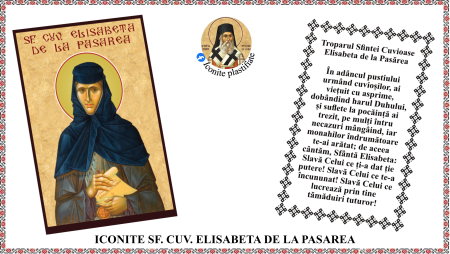 6. Iunie - Icoana Sfanta Cuvioasa Elisabeta de la Pasarea