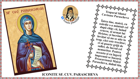 10. Octombrie - Icoana Sfanta Cuvioasa Parascheva