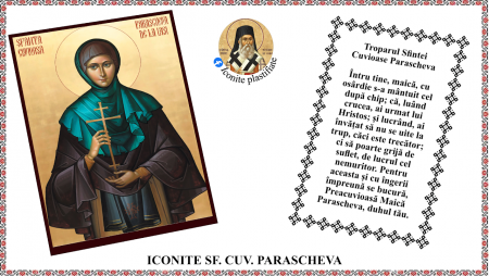 10. Octombrie - Icoana Sfanta Cuvioasa Parascheva