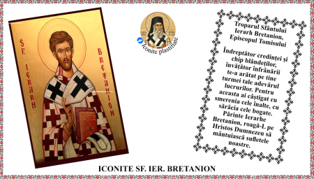 Iconite plastifiate - Icoana Sfantul Ierarh Bretanion, Episcopul Tomisului