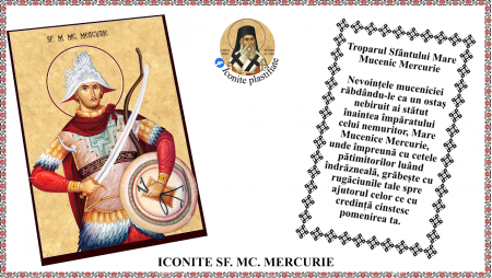 11. Noiembrie - Icoana Sfantul Mare Mucenic Mercurie