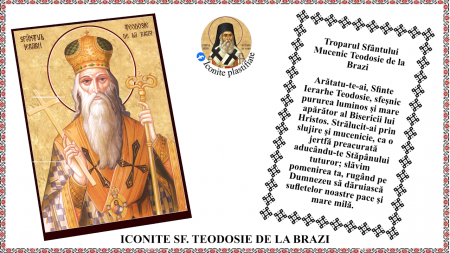 9. Septembrie - Icoana Sfantul Ierarh Teodosie de la Brazi