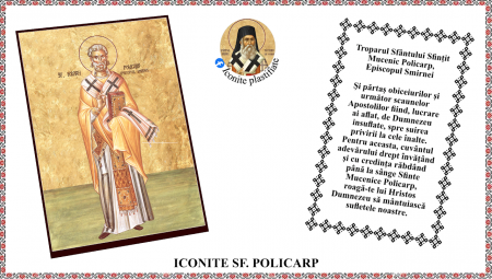 2. Februarie - Icoana Sfantul Ierarh Policarp - Episcopul Smirnei