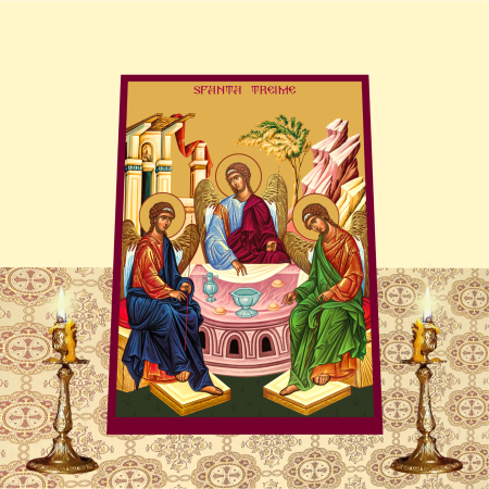 Icoana Sfanta Treime printata pe MDF cu UV la dimensiunea A4 [1]