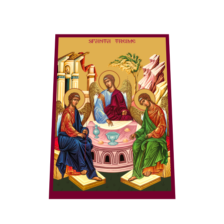 Print UV pe MDF - Icoana Sfanta Treime printata pe MDF cu UV la dimensiunea A4