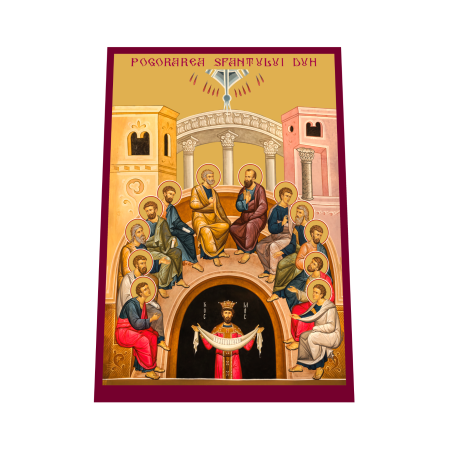 Print UV pe MDF - Icoana Pogorarea Sfantului Duh printata pe MDF cu UV la dimensiunea A4