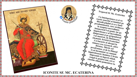 11. Noiembrie - Icoana Sfanta Mare Mucenita Ecaterina