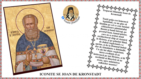 Iconite plastifiate - Icoana Sfantul si Dreptul Ioan de Kronstadt