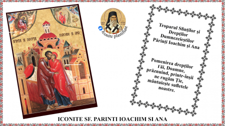 9. Septembrie - Icoana Sfintii si Dreptii Ioachim si Ana
