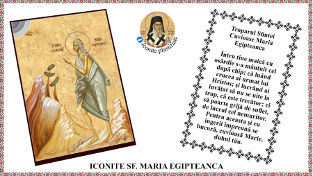 Iconite plastifiate - Icoana Sfanta Cuvioasa Maria Egipteanca