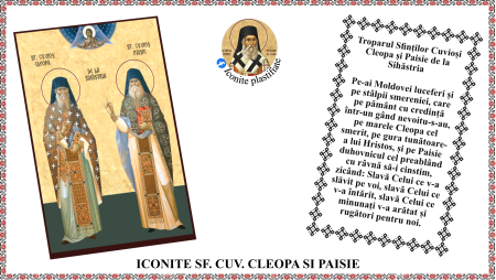 12. Decembrie - Icoana Sfintii Cuviosi Cleopa si Paisie de la Sihastria