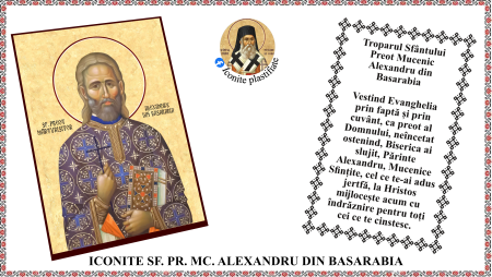 8. August - Icoana Sfantul Preot Mucenic Alexandru din Basarabia