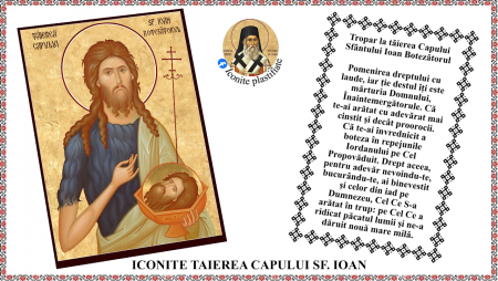 8. August - Icoana Taierea Capului Sfantului Ioan Botezatorul