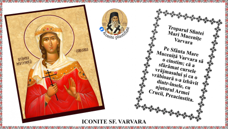 Iconite plastifiate - Icoana Sfanta Mucenita Varvara