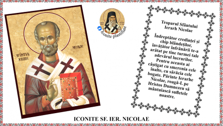 Iconite plastifiate - Icoana Sfantul Ierarh Nicolae