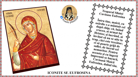 9. Septembrie - Icoana Sfanta Cuvioasa Eufrosina
