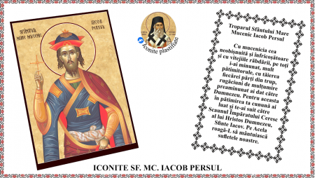 11. Noiembrie - Icoana Sfantul Mare Mucenic Iacob Persul