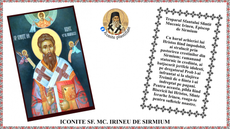 Iconite plastifiate - Icoana Sfantul Mucenic Irineu de Sirmium