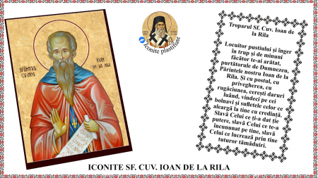 8. August - Icoana Sfantul Cuvios Ioan de la Rila