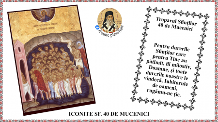 Iconite plastifiate - Icoana Sfintii 40 de Mucenici