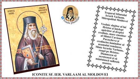 8. August - Icoana Sfantul Ierarh Varlaam al Moldovei