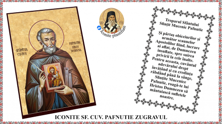 8. August - Icoana Sfantul Mucenic Pafnutie Zugravul
