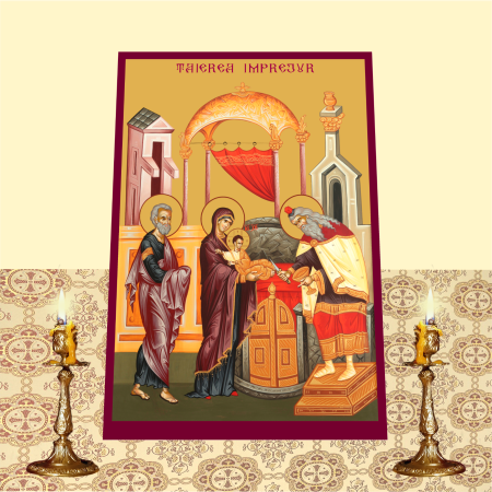 Icoana Taierea Imprejur printata pe MDF cu UV la dimensiunea A4 [1]