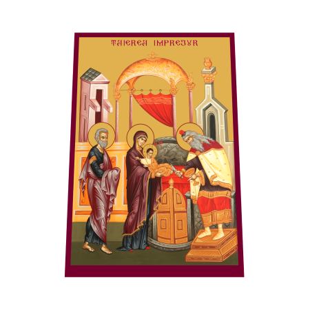 Print UV pe MDF - Icoana Taierea Imprejur printata pe MDF cu UV la dimensiunea A4